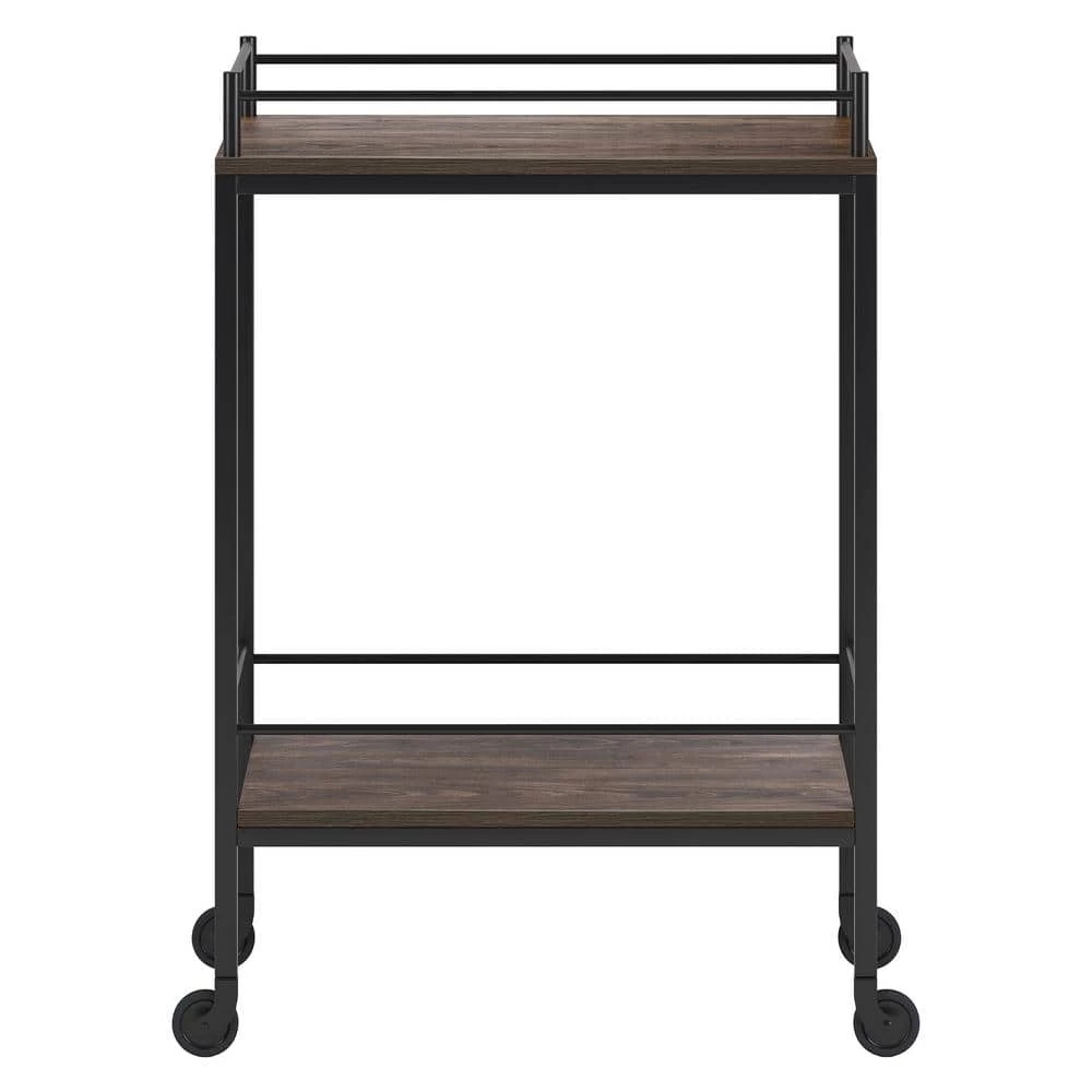 Brand new 🔥 Barnes 23 in. Alder Brown Rectangular Bar Cart by Meyer&Cross ⭐ 2 Brand new 🔥 Barnes 23 in. Alder Brown Rectangular Bar Cart by Meyer&Cross ⭐