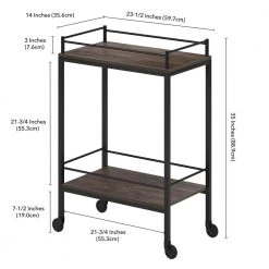 Brand new 🔥 Barnes 23 in. Alder Brown Rectangular Bar Cart by Meyer&Cross ⭐ 18 Brand new 🔥 Barnes 23 in. Alder Brown Rectangular Bar Cart by Meyer&Cross ⭐ -Outlet Camden Isle Store alder brown meyer cross bar carts bc1335 fa 1000