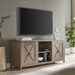 Budget 🛒 Granger 58 in. Gray Wash TV Stand Fits TV's up to 65 in. by Meyer&Cross ⌛ -Outlet Camden Isle Store antiqued gray oak meyer cross tv stands tv1371 31 1000