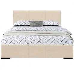 Flash Sale ✔️ Abbey 80.3 in. Beige Full Platform Bed by Camden Isle 🎁