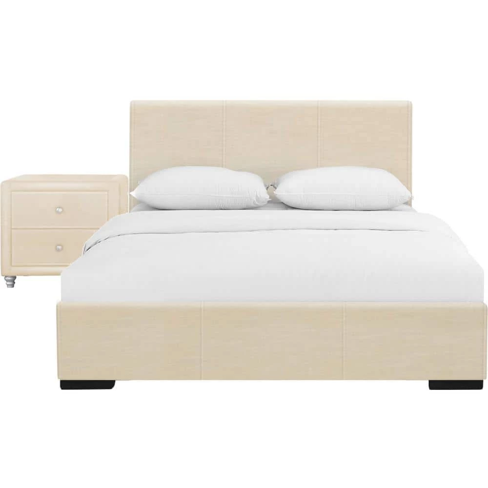 Promo โจ Hindes 80.5 in. 2-Piece Beige Full Bedroom Set by Camden Isle ๐ 3 Promo โจ Hindes 80.5 in. 2-Piece Beige Full Bedroom Set by Camden Isle ๐