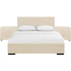 Coupon 🥰 Hindes 85.4 in. 3-Piece Beige King Bedroom Set by Camden Isle 🥰