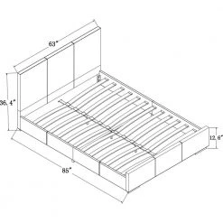Budget 🛒 Hindes 85.4 in. Beige Queen Platform Bed by Camden Isle 👏 -Outlet Camden Isle Store beige camden isle platform beds ci 86961 c3 1000