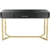 Outlet 🎉 Sonya 48 in. Rectangle Black Glass Console Table with Wall Mirror by Camden Isle ✔️ -Outlet Camden Isle Store black camden isle console tables 86542 64 1000