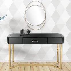 Best reviews of ⌛ Sonya 48 in. Rectangle Black Glass Console Table by Camden Isle 😍 -Outlet Camden Isle Store black camden isle console tables 86543 31 1000