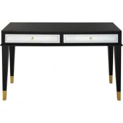 Wholesale 🎁 Makalu 16 in. Black Rectangular Wood Console Table by Camden Isle 🔔