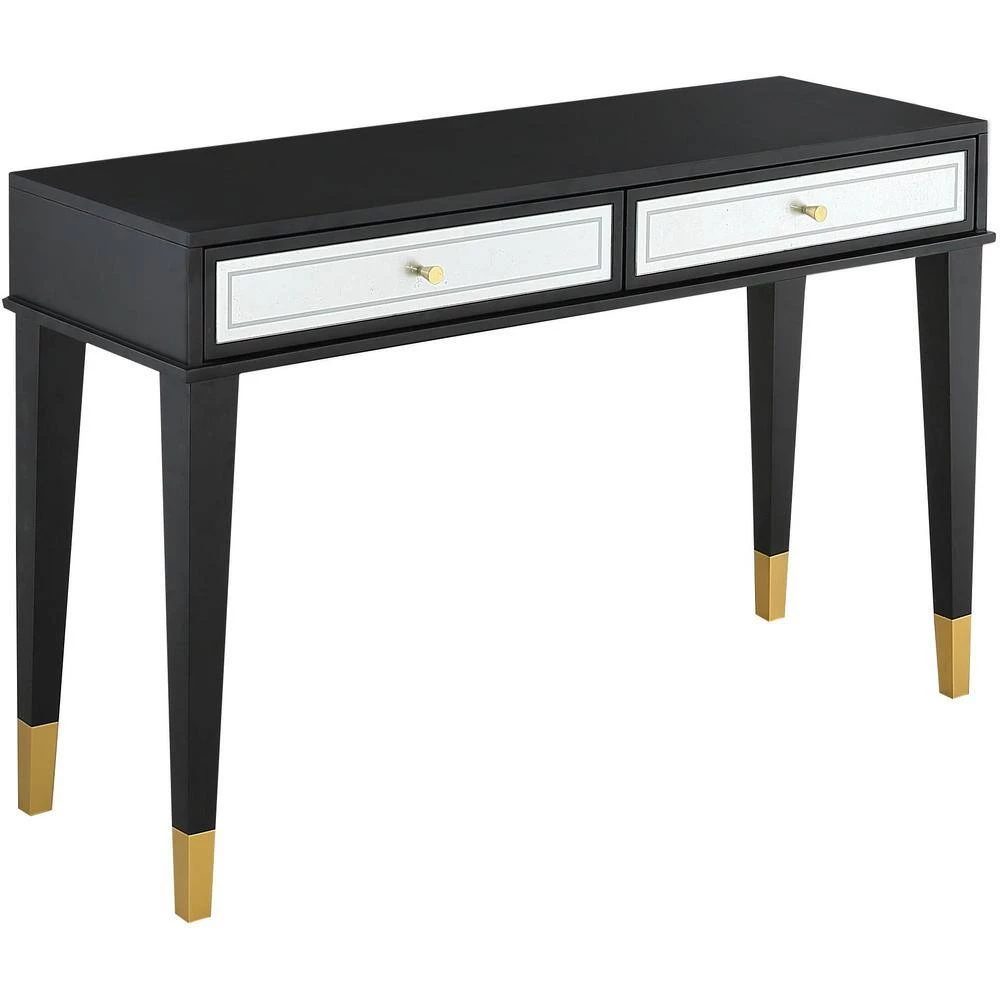 Wholesale ๐ Makalu 16 in. Black Rectangular Wood Console Table by Camden Isle ๐ 4 Wholesale ๐ Makalu 16 in. Black Rectangular Wood Console Table by Camden Isle ๐ - Image 2