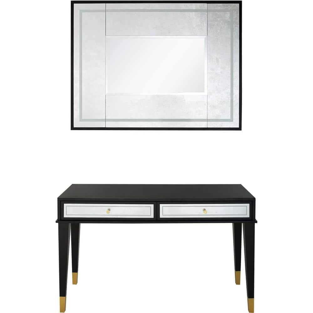 Buy ❤️ Makalu 16 in. Black Rectangular Wood Console Table with Mirror by Camden Isle 🛒 3 Buy ❤️ Makalu 16 in. Black Rectangular Wood Console Table with Mirror by Camden Isle 🛒