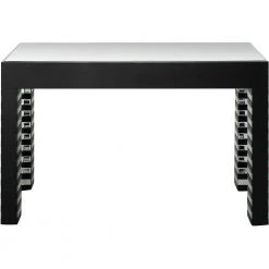 Best reviews of 🧨 Waves 14 in. Black Rectangular Glass Console Table by Camden Isle 🎉 -Outlet Camden Isle Store black camden isle console tables 86640 fa 1000