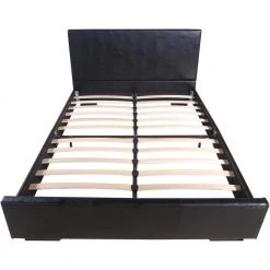 Flash Sale ✨ Abbey 85.4 in. Black Queen Platform Bed by Camden Isle ⌛