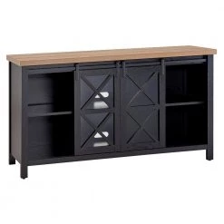 Buy 🧨 Clementine 58 in. Black Grain and Golden Brown TV Stand Fits TV's up to 65 in. by Meyer&Cross 🎉 -Outlet Camden Isle Store black grain golden brown meyer cross tv stands tv1388 1f 1000