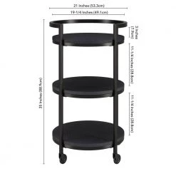 New 👍 Graham 21 in. Black Grain Round Bar Cart by Meyer&Cross 🎁 17 New 👍 Graham 21 in. Black Grain Round Bar Cart by Meyer&Cross 🎁 -Outlet Camden Isle Store black grain meyer cross bar carts bc1336 44 1000