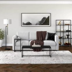 Buy ✨ Boone 47 in. Black Grain Rectangular MDF Coffee Table by Meyer&Cross 🔔 -Outlet Camden Isle Store black grain meyer cross coffee tables ct1522 c3 1000