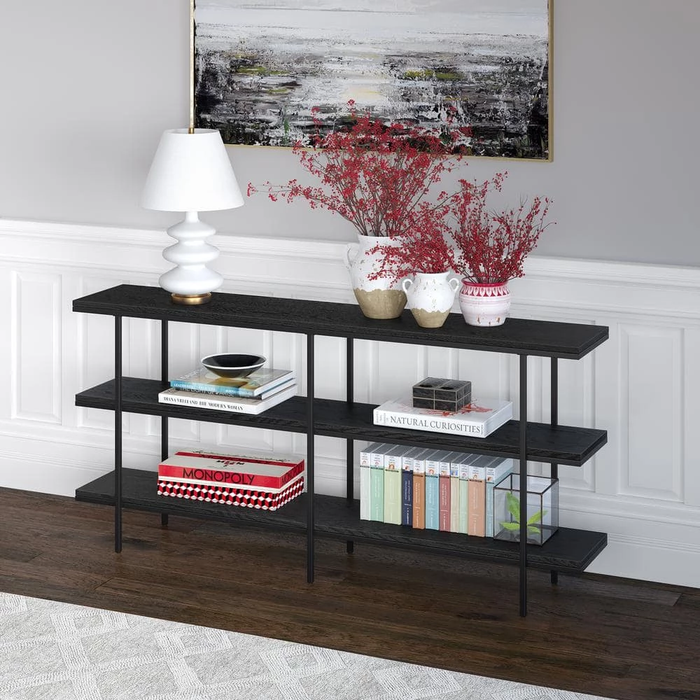 Cheap ๐ Harper 64 in. Black Grain Rectangle Console Table by Meyer&Cross ๐ 8 Cheap ๐ Harper 64 in. Black Grain Rectangle Console Table by Meyer&Cross ๐ - Image 6