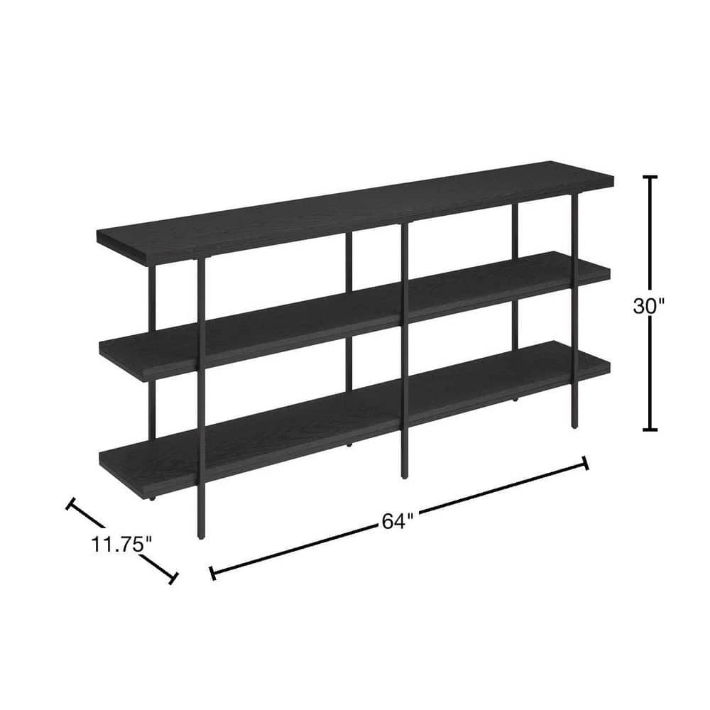 Cheap ๐ Harper 64 in. Black Grain Rectangle Console Table by Meyer&Cross ๐ 5 Cheap ๐ Harper 64 in. Black Grain Rectangle Console Table by Meyer&Cross ๐ - Image 3