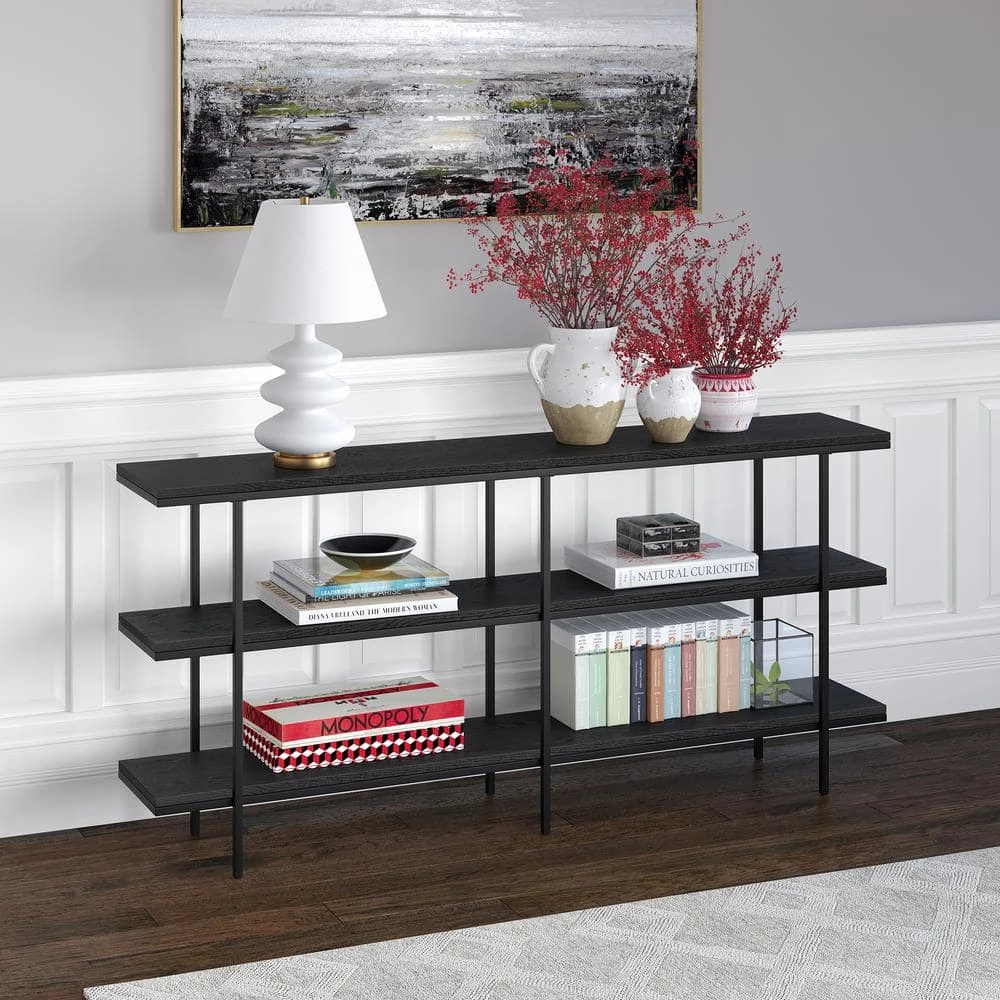Cheap ๐ Harper 64 in. Black Grain Rectangle Console Table by Meyer&Cross ๐ 6 Cheap ๐ Harper 64 in. Black Grain Rectangle Console Table by Meyer&Cross ๐ - Image 4