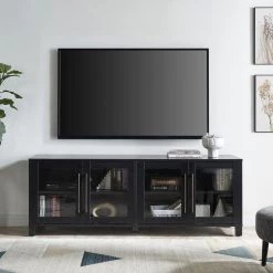 Cheap ๐งจ Quincy 68 in. Black Grain TV Stand Fits TV's up to 80 in. by Meyer&Cross ๐ 15 Cheap ๐งจ Quincy 68 in. Black Grain TV Stand Fits TV's up to 80 in. by Meyer&Cross ๐ -Outlet Camden Isle Store black grain meyer cross tv stands tv1366 c3 1000