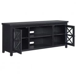 New 🔔 Colton 58 in. Black Grain TV Stand Fits TV's up to 65 in. by Meyer&Cross ❤️ -Outlet Camden Isle Store black grain meyer cross tv stands tv1383 1f 1000