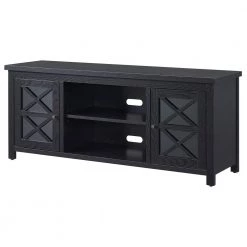 New 🔔 Colton 58 in. Black Grain TV Stand Fits TV's up to 65 in. by Meyer&Cross ❤️ -Outlet Camden Isle Store black grain meyer cross tv stands tv1383 4f 1000