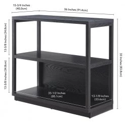 Deals ⭐ Thalia 33 in.3 Shelf Black Standard Bookcase by Meyer&Cross ✨ 16 Deals ⭐ Thalia 33 in.3 Shelf Black Standard Bookcase by Meyer&Cross ✨ -Outlet Camden Isle Store black meyer cross bookcases bookshelves bk1269 44 1000