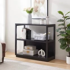 Deals ⭐ Thalia 33 in.3 Shelf Black Standard Bookcase by Meyer&Cross ✨ 12 Deals ⭐ Thalia 33 in.3 Shelf Black Standard Bookcase by Meyer&Cross ✨ -Outlet Camden Isle Store black meyer cross bookcases bookshelves bk1269 77 1000