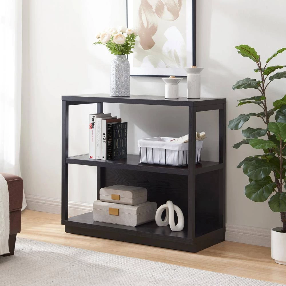 Deals ⭐ Thalia 33 in.3 Shelf Black Standard Bookcase by Meyer&Cross ✨ 5 Deals ⭐ Thalia 33 in.3 Shelf Black Standard Bookcase by Meyer&Cross ✨ - Image 3