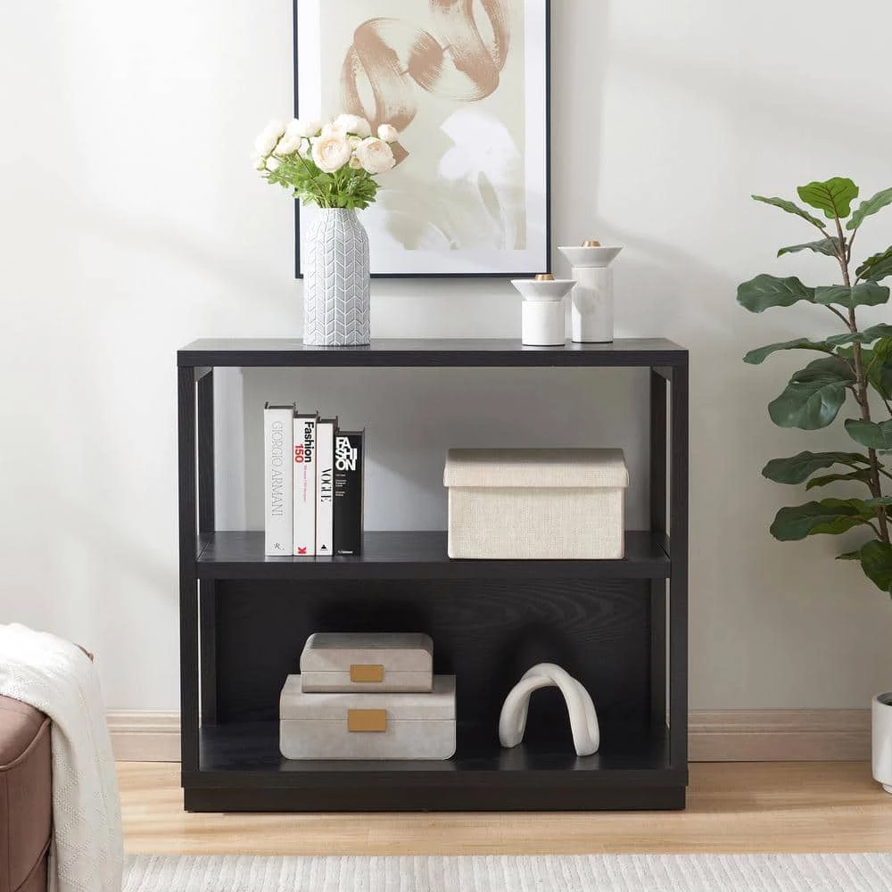 Deals ⭐ Thalia 33 in.3 Shelf Black Standard Bookcase by Meyer&Cross ✨ 6 Deals ⭐ Thalia 33 in.3 Shelf Black Standard Bookcase by Meyer&Cross ✨ - Image 4