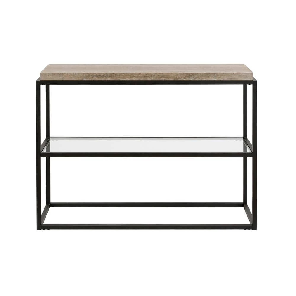 Best Pirce 🌟 Hector 42 in. Oak/Black Standard Rectangle Wood Console Table with Storage by Meyer&Cross 👍 3 Best Pirce 🌟 Hector 42 in. Oak/Black Standard Rectangle Wood Console Table with Storage by Meyer&Cross 👍