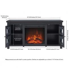 Best reviews of ❤️ Colton 47.75 in. Black TV Stand Fits TV's up to 55 in. with Log Fireplace Insert by Meyer&Cross 😍 14 Best reviews of ❤️ Colton 47.75 in. Black TV Stand Fits TV's up to 55 in. with Log Fireplace Insert by Meyer&Cross 😍 -Outlet Camden Isle Store black meyer cross tv stands tv1089 1f 1000