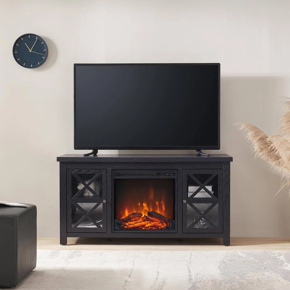 Best reviews of ❤️ Colton 47.75 in. Black TV Stand Fits TV's up to 55 in. with Log Fireplace Insert by Meyer&Cross 😍 9 Best reviews of ❤️ Colton 47.75 in. Black TV Stand Fits TV's up to 55 in. with Log Fireplace Insert by Meyer&Cross 😍 - Image 7