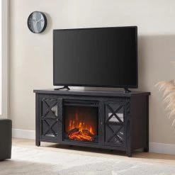 Best reviews of ❤️ Colton 47.75 in. Black TV Stand Fits TV's up to 55 in. with Log Fireplace Insert by Meyer&Cross 😍 13 Best reviews of ❤️ Colton 47.75 in. Black TV Stand Fits TV's up to 55 in. with Log Fireplace Insert by Meyer&Cross 😍 -Outlet Camden Isle Store black meyer cross tv stands tv1089 4f 1000