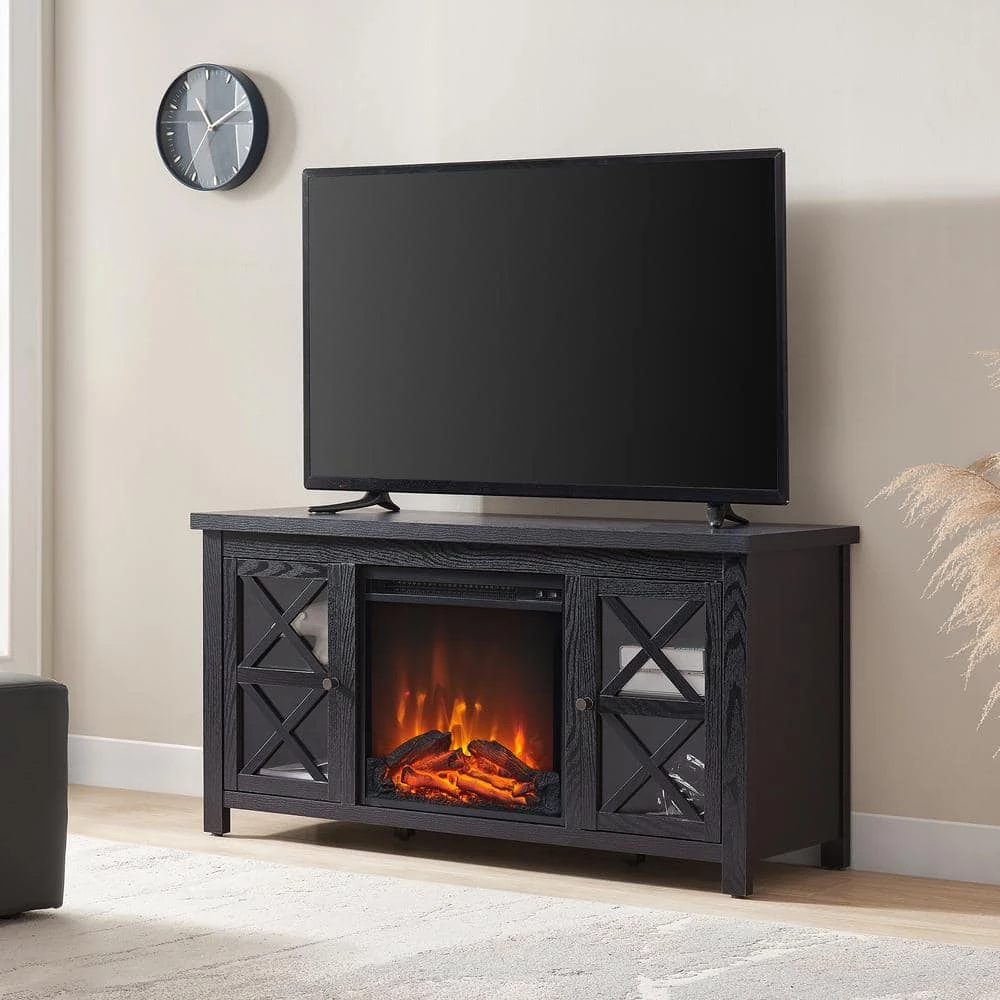 Best reviews of ❤️ Colton 47.75 in. Black TV Stand Fits TV's up to 55 in. with Log Fireplace Insert by Meyer&Cross 😍 7 Best reviews of ❤️ Colton 47.75 in. Black TV Stand Fits TV's up to 55 in. with Log Fireplace Insert by Meyer&Cross 😍 - Image 5