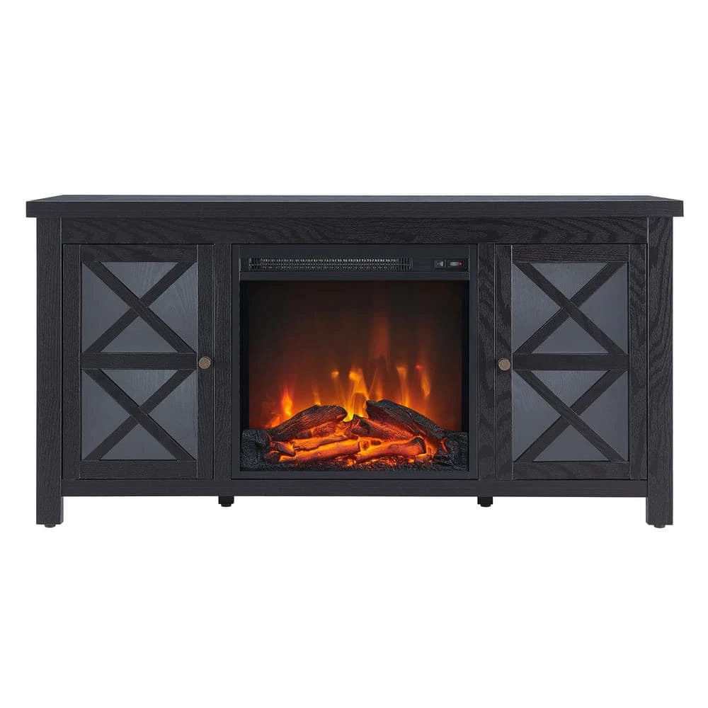 Best reviews of ❤️ Colton 47.75 in. Black TV Stand Fits TV's up to 55 in. with Log Fireplace Insert by Meyer&Cross 😍 6 Best reviews of ❤️ Colton 47.75 in. Black TV Stand Fits TV's up to 55 in. with Log Fireplace Insert by Meyer&Cross 😍 - Image 4