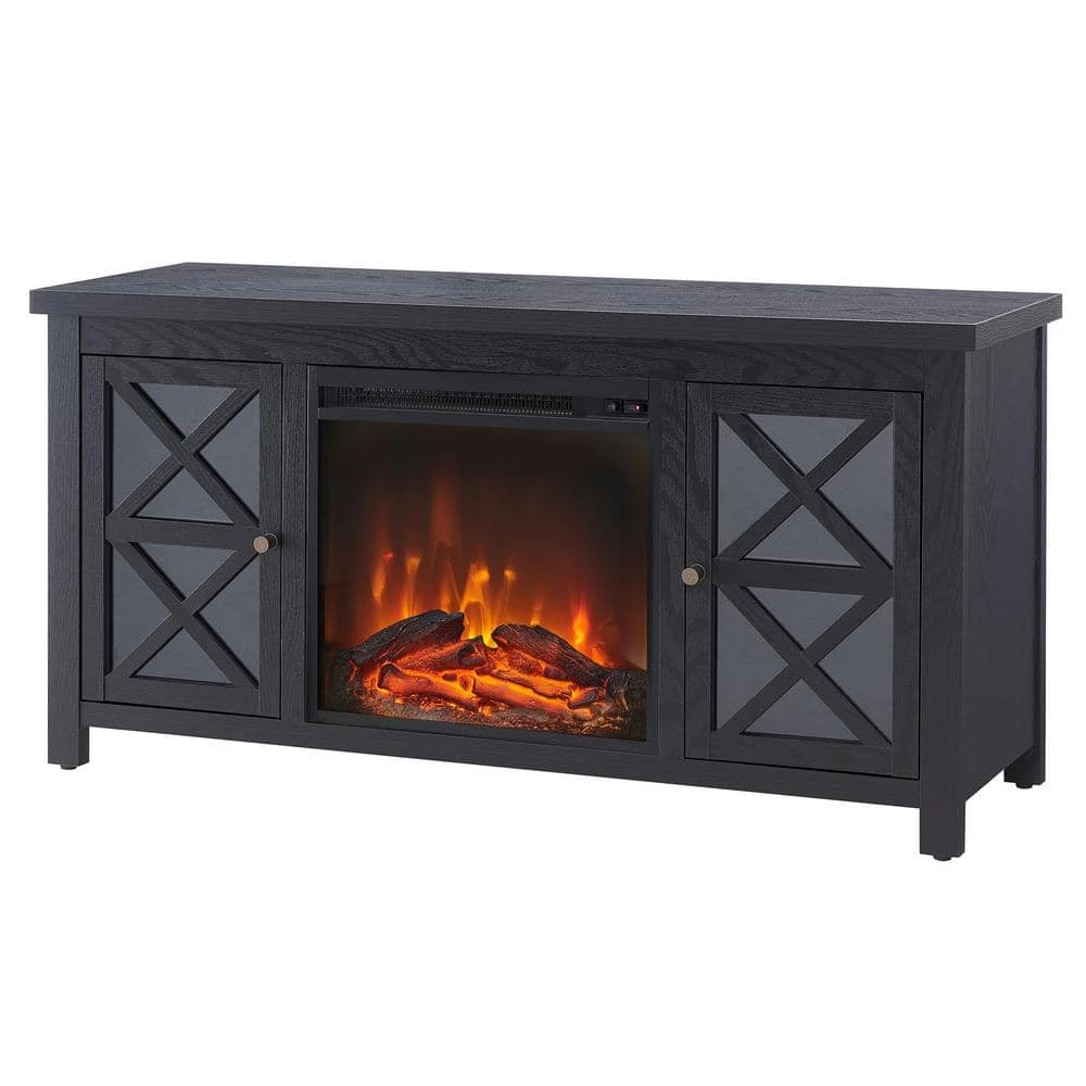 Best reviews of ❤️ Colton 47.75 in. Black TV Stand Fits TV's up to 55 in. with Log Fireplace Insert by Meyer&Cross 😍 4 Best reviews of ❤️ Colton 47.75 in. Black TV Stand Fits TV's up to 55 in. with Log Fireplace Insert by Meyer&Cross 😍 - Image 2