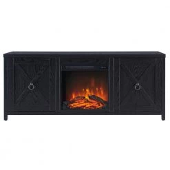 Promo 😉 Granger 58 in. Black TV Stand Fits TV's up to 65 in. with Log Fireplace Insert by Meyer&Cross ⭐ 14 Promo 😉 Granger 58 in. Black TV Stand Fits TV's up to 65 in. with Log Fireplace Insert by Meyer&Cross ⭐ -Outlet Camden Isle Store black meyer cross tv stands tv1092 c3 1000