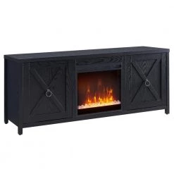 Wholesale ⌛ Granger 58 in. Black TV Stand Fits TV's up to 65 in. with Crystal Fireplace Insert by Meyer&Cross 🥰