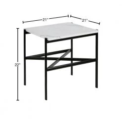 Top 10 👏 Reagan Bronze and Faux Marble Top Geometric Side Table by Meyer&Cross 😀 13 Top 10 👏 Reagan Bronze and Faux Marble Top Geometric Side Table by Meyer&Cross 😀 -Outlet Camden Isle Store blackened bronze and faux marble meyer cross end side tables st0232 40 1000