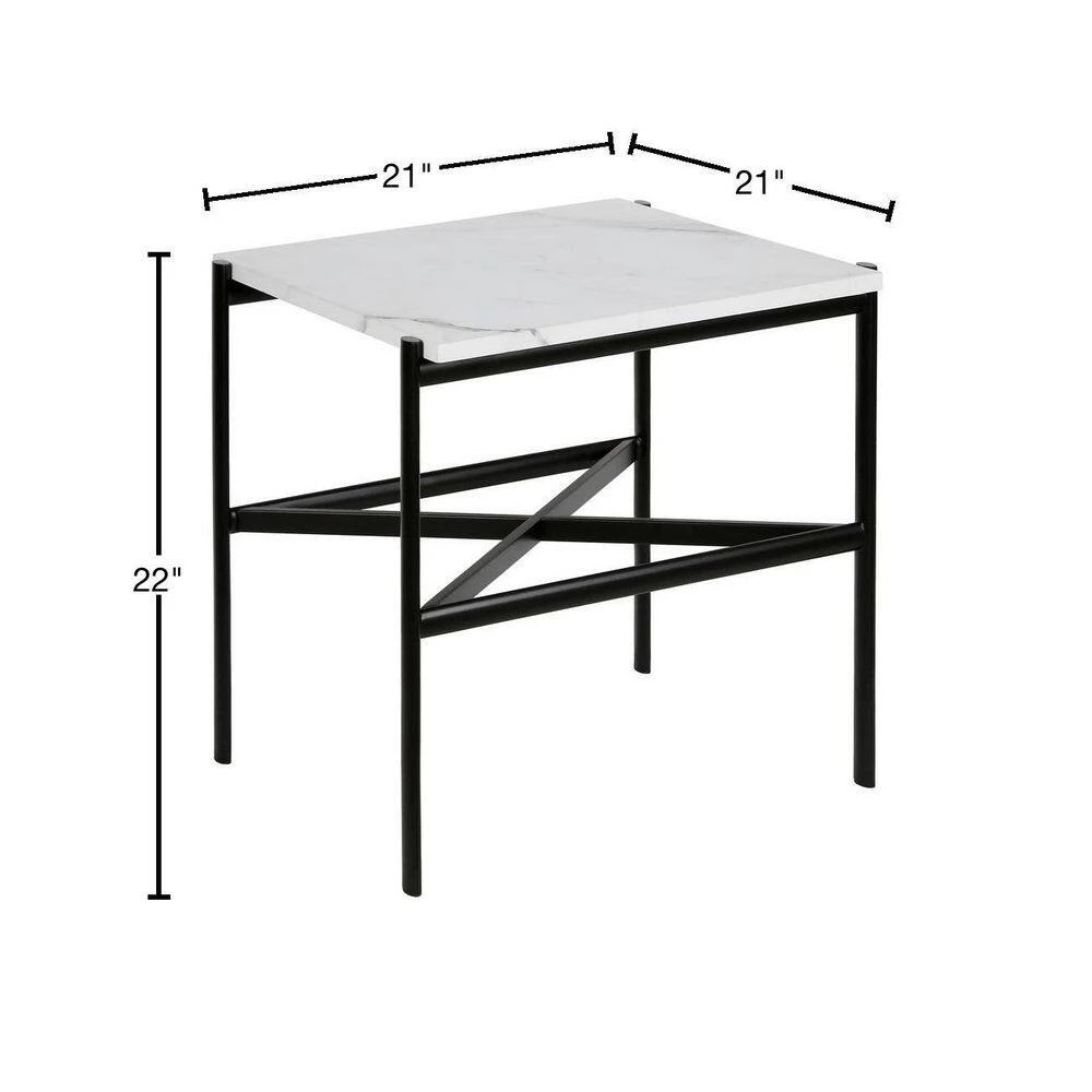 Top 10 👏 Reagan Bronze and Faux Marble Top Geometric Side Table by Meyer&Cross 😀 5 Top 10 👏 Reagan Bronze and Faux Marble Top Geometric Side Table by Meyer&Cross 😀 - Image 3