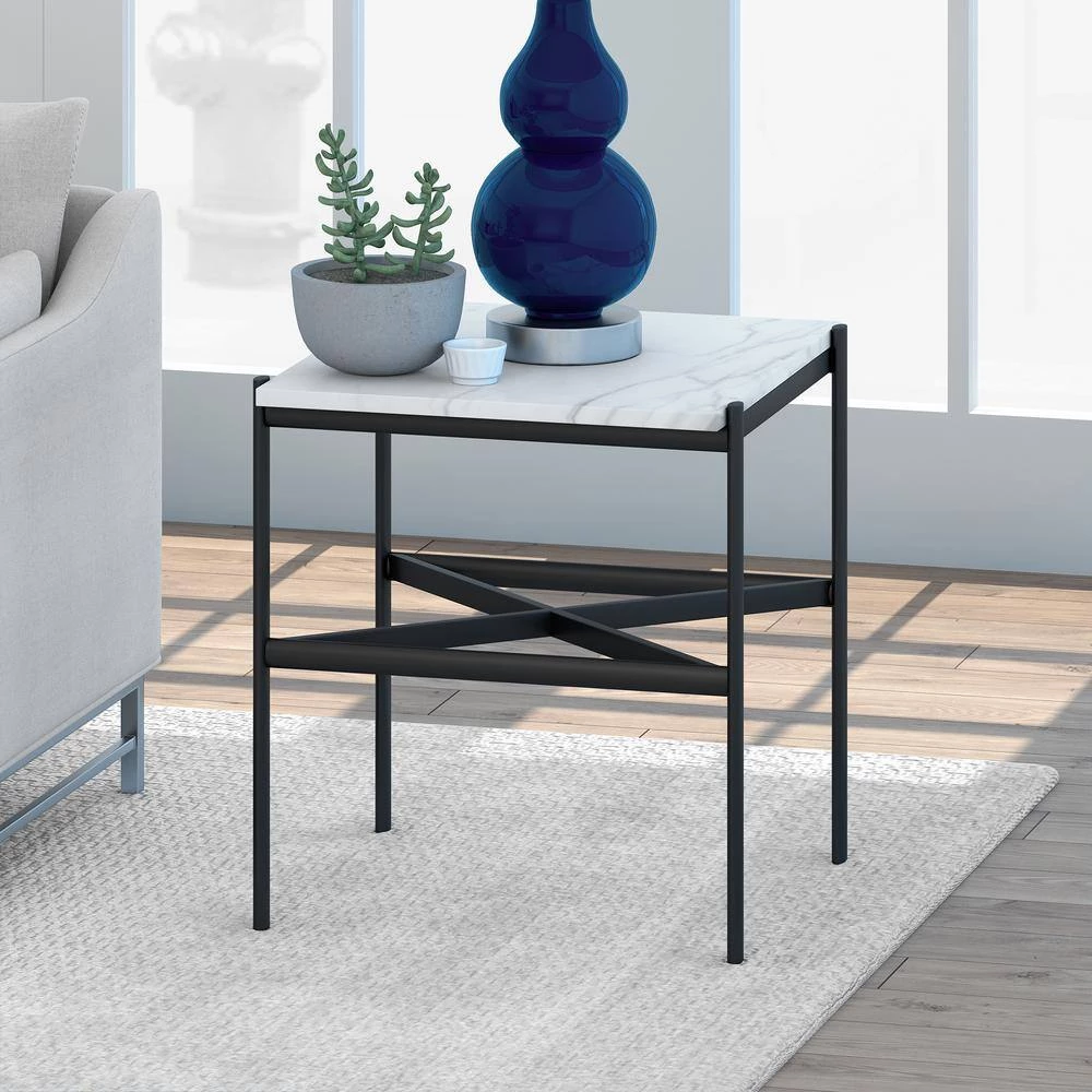 Top 10 👏 Reagan Bronze and Faux Marble Top Geometric Side Table by Meyer&Cross 😀 7 Top 10 👏 Reagan Bronze and Faux Marble Top Geometric Side Table by Meyer&Cross 😀 - Image 5