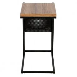 Cheapest 😀 Clyde 20 in. Blackened Bronze and Rustic Oak Rectangular Side Table by Meyer&Cross 🔔 -Outlet Camden Isle Store blackened bronze and rustic oak meyer cross c tables st0564 44 1000