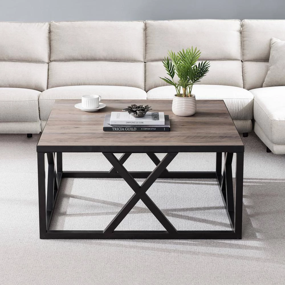 Wholesale 🤩 Jedrek 35 in. Blackened Bronze and Gray Oak Square Particle Board Coffee Table by Meyer&Cross ⌛ 11 Wholesale 🤩 Jedrek 35 in. Blackened Bronze and Gray Oak Square Particle Board Coffee Table by Meyer&Cross ⌛ - Image 9