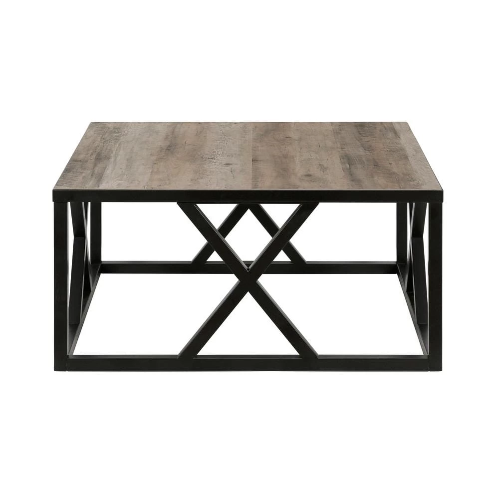 Wholesale 🤩 Jedrek 35 in. Blackened Bronze and Gray Oak Square Particle Board Coffee Table by Meyer&Cross ⌛ 6 Wholesale 🤩 Jedrek 35 in. Blackened Bronze and Gray Oak Square Particle Board Coffee Table by Meyer&Cross ⌛ - Image 4