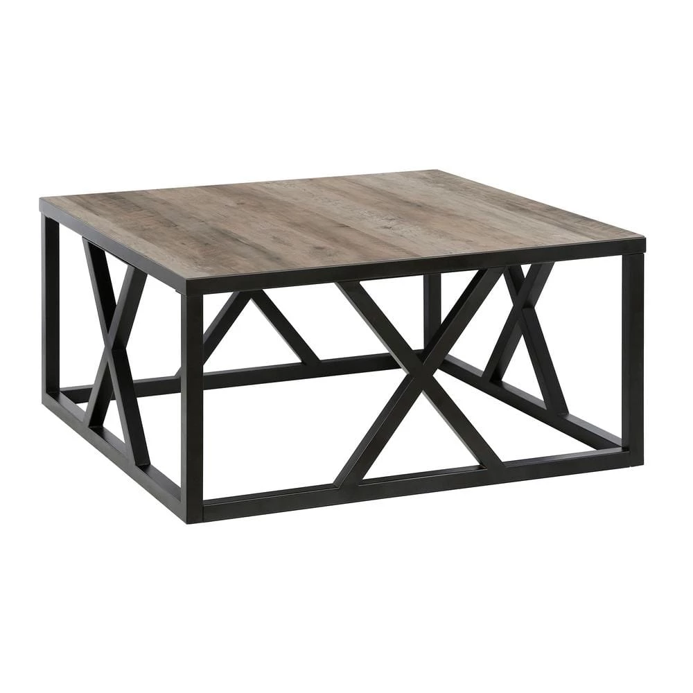 Wholesale 🤩 Jedrek 35 in. Blackened Bronze and Gray Oak Square Particle Board Coffee Table by Meyer&Cross ⌛ 3 Wholesale 🤩 Jedrek 35 in. Blackened Bronze and Gray Oak Square Particle Board Coffee Table by Meyer&Cross ⌛