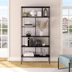 Deals 🤩 Blackened Bronze Winthrop Bookcase by Meyer&Cross 😀 11 Deals 🤩 Blackened Bronze Winthrop Bookcase by Meyer&Cross 😀 -Outlet Camden Isle Store blackened bronze meyer cross bookcases bookshelves bk0345 c3 1000