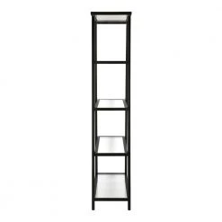 Outlet 🎁 Yair 70 in. Blackened Bronze Metal 4-Shelf Bookcase by Meyer&Cross ⌛ -Outlet Camden Isle Store blackened bronze meyer cross bookcases bookshelves bk0450 1f 1000