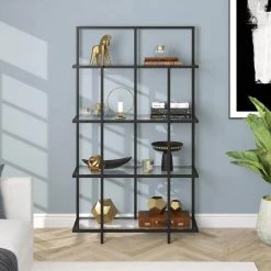 Flash Sale ๐ Ingels 62 in. Blackened Bronze 4-Shelf Standard Bookcase by Meyer&Cross ๐งจ 12 Flash Sale ๐ Ingels 62 in. Blackened Bronze 4-Shelf Standard Bookcase by Meyer&Cross ๐งจ -Outlet Camden Isle Store blackened bronze meyer cross bookcases bookshelves bk1210 1f 1000