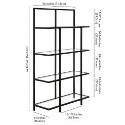 Flash Sale ๐ Ingels 62 in. Blackened Bronze 4-Shelf Standard Bookcase by Meyer&Cross ๐งจ 13 Flash Sale ๐ Ingels 62 in. Blackened Bronze 4-Shelf Standard Bookcase by Meyer&Cross ๐งจ -Outlet Camden Isle Store blackened bronze meyer cross bookcases bookshelves bk1210 44 1000