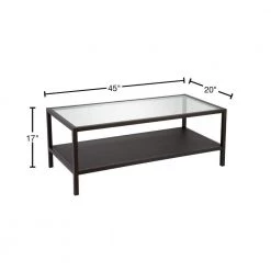 Hot Sale 🧨 Rigan 45 in. Blackened Bronze Large Rectangle Glass Coffee Table with Shelf by Meyer&Cross ✔️ 13 Hot Sale 🧨 Rigan 45 in. Blackened Bronze Large Rectangle Glass Coffee Table with Shelf by Meyer&Cross ✔️ -Outlet Camden Isle Store blackened bronze meyer cross coffee tables ct0067 40 1000