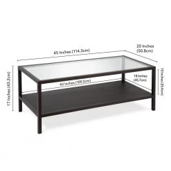 Hot Sale 🧨 Rigan 45 in. Blackened Bronze Large Rectangle Glass Coffee Table with Shelf by Meyer&Cross ✔️ 17 Hot Sale 🧨 Rigan 45 in. Blackened Bronze Large Rectangle Glass Coffee Table with Shelf by Meyer&Cross ✔️ -Outlet Camden Isle Store blackened bronze meyer cross coffee tables ct0067 44 1000