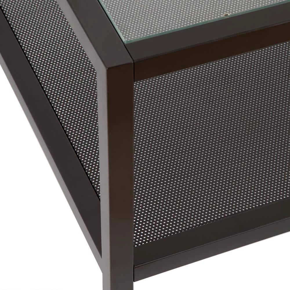 Hot Sale 🧨 Rigan 45 in. Blackened Bronze Large Rectangle Glass Coffee Table with Shelf by Meyer&Cross ✔️ 10 Hot Sale 🧨 Rigan 45 in. Blackened Bronze Large Rectangle Glass Coffee Table with Shelf by Meyer&Cross ✔️ - Image 8